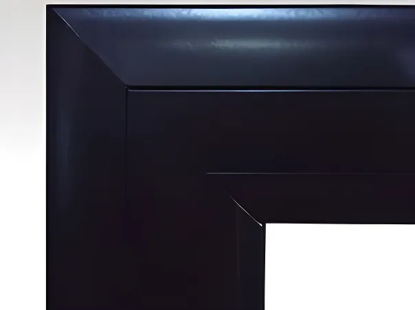 Ventana de rebatir, color negro mate (detalle)