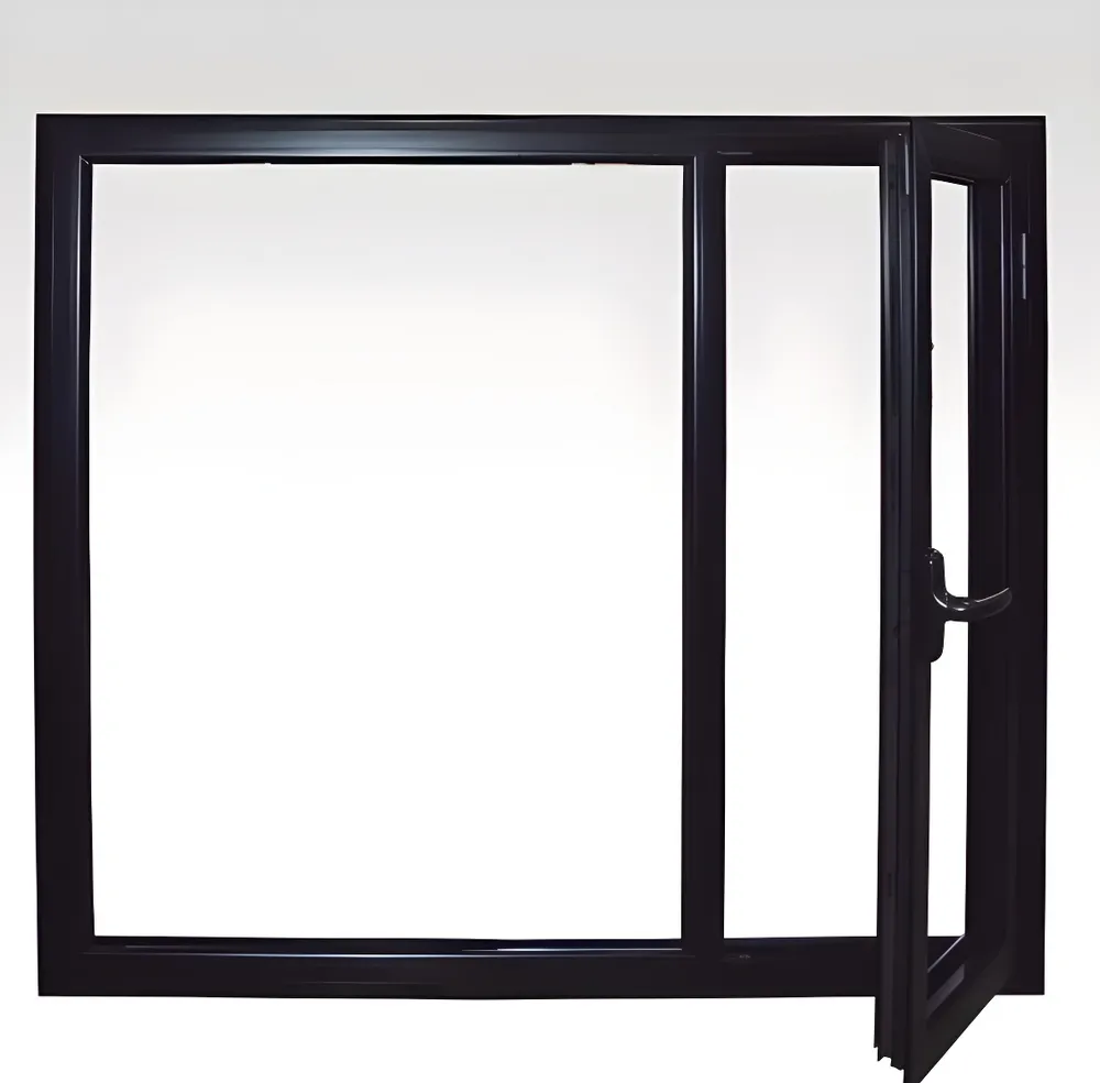 Ventana de rebatir, color negro mate