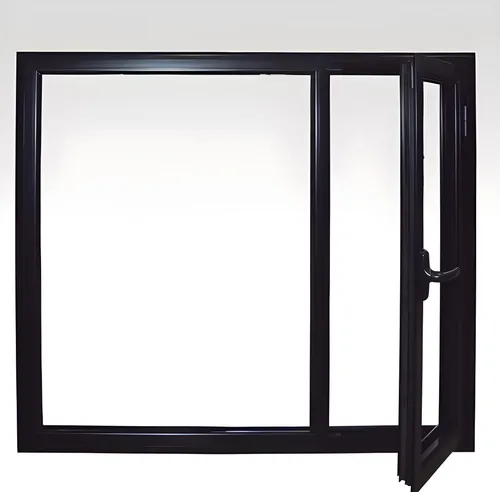 Ventana de rebatir, color negro mate