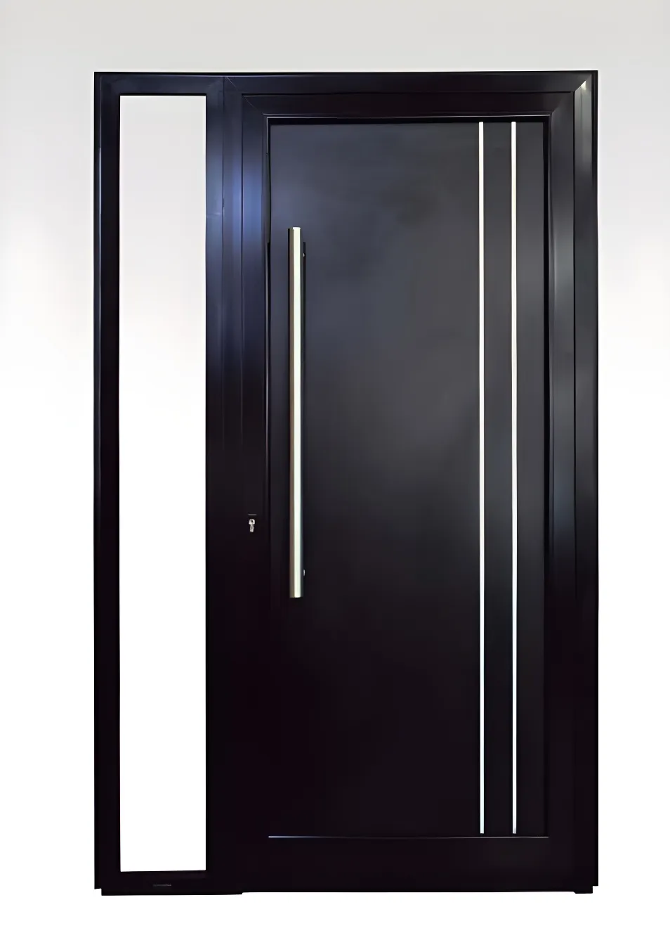 Puerta ciega, color negro mate (detalle)