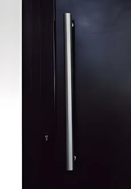 Puerta ciega, color negro mate (detalle)