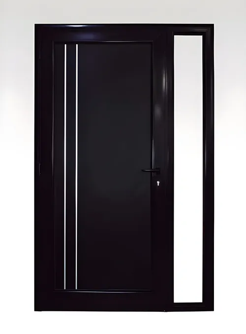Puerta ciega, color negro mate