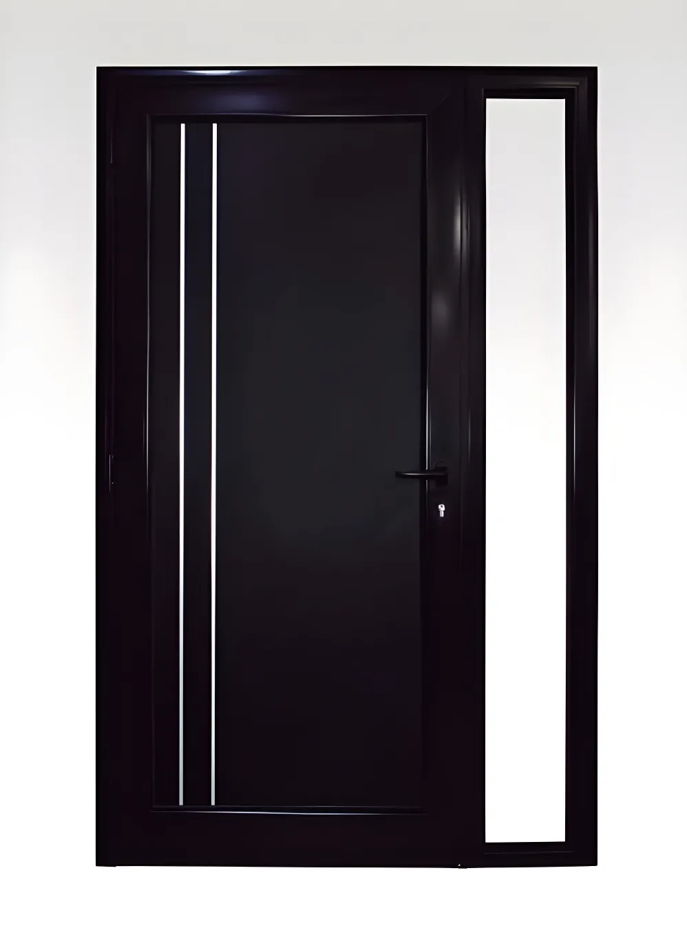 Puerta ciega, color negro mate