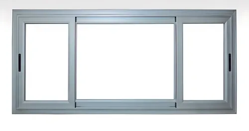 Ventana corrediza M3, color anodizado natural