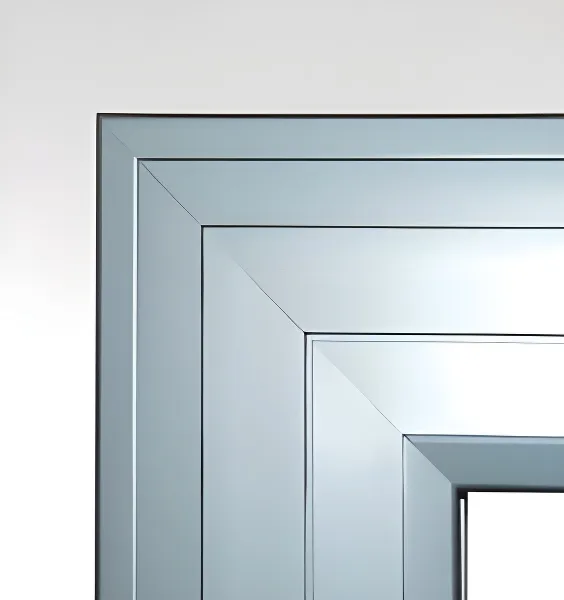 Ventana desplazable M3, color anodizado natural (detalle)