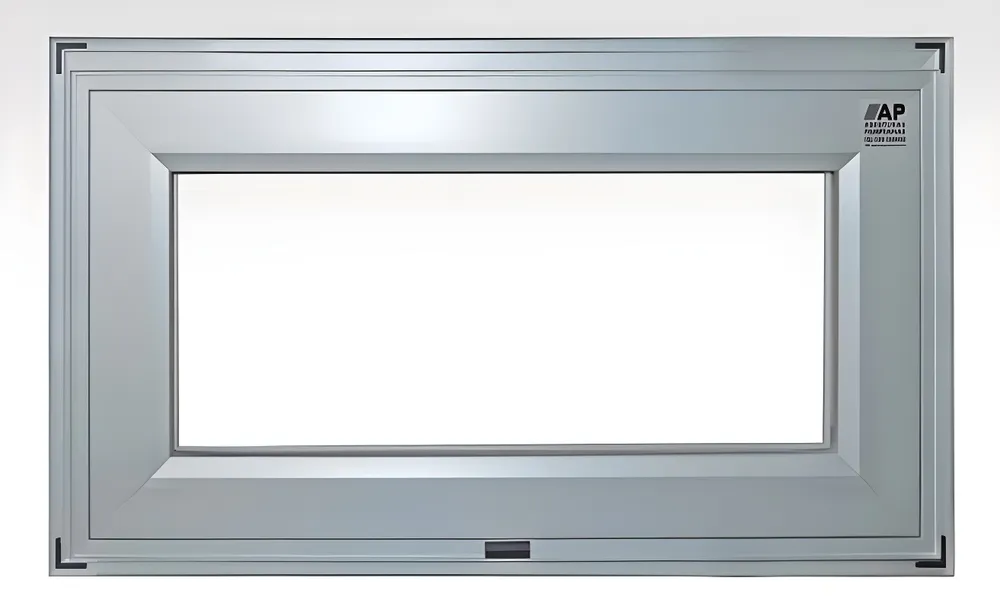 Ventana desplazable M3, color anodizado natural (detalle)