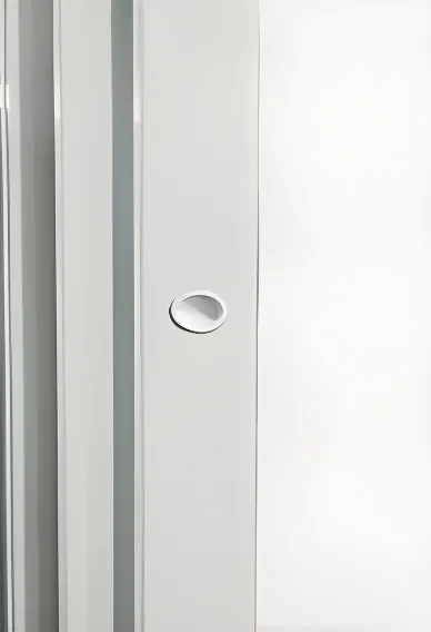 Puerta balcón corrediza con mosquitero (sin cajón compacto), color blanco (detalle)