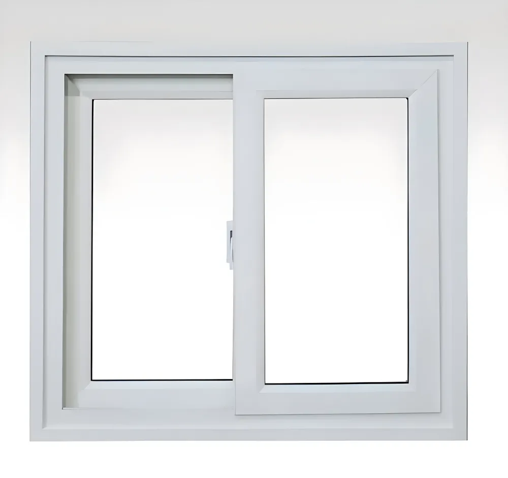 Ventana corrediza simple 2 hojas sin cajón, color blanco