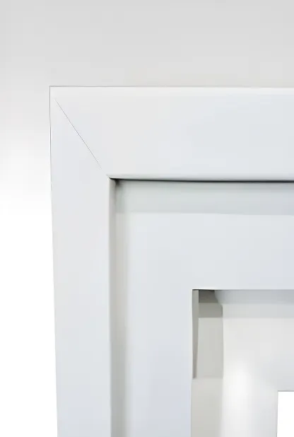 Ventana corrediza simple 2 hojas sin cajón, color blanco (detalle)