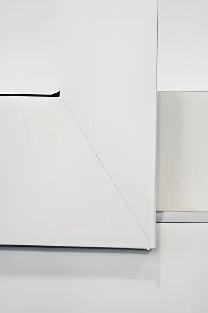 Ventana corrediza simple 2 hojas sin cajón, color blanco (detalle)