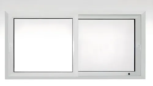 Puerta Corrediza con mosquitero, color blanco brillante
