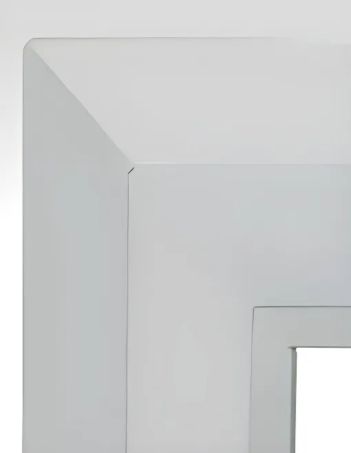 Puerta Corrediza con mosquitero, color blanco brillante (detalle)