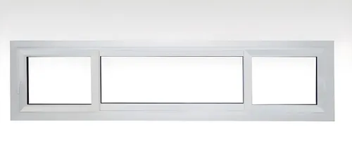 Ventana Corrediza 3 hojas, color blanco brillante