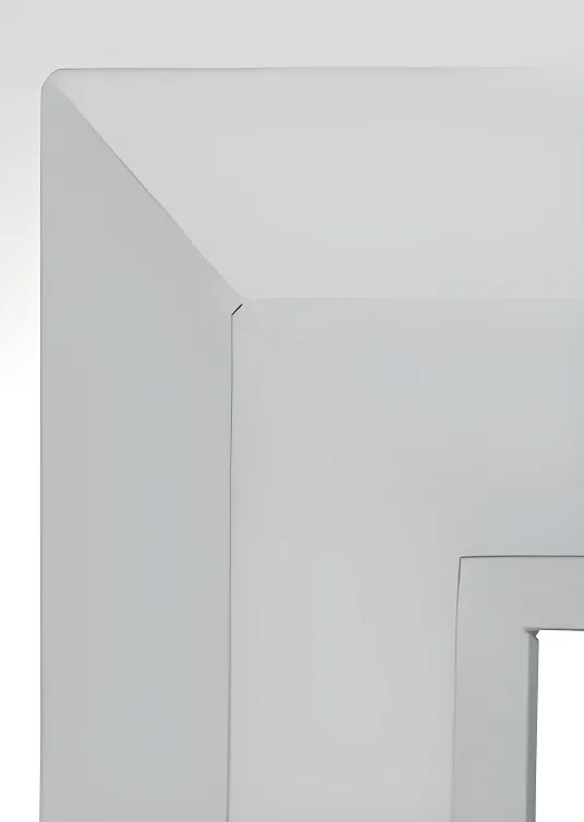 Ventana Corrediza 3 hojas, color blanco brillante (detalle)