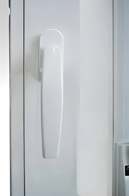 Ventana corrediza con cajón compacto (persiana), color blanco (detalle)