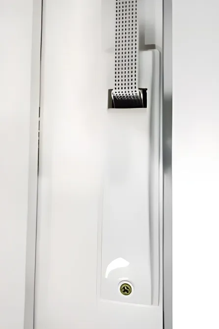 Ventana corrediza con cajón compacto (persiana), color blanco (detalle)