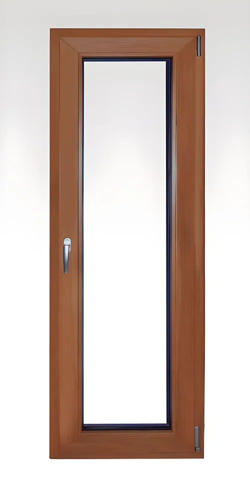 Ventana oscilobatiente, color roble dorado
