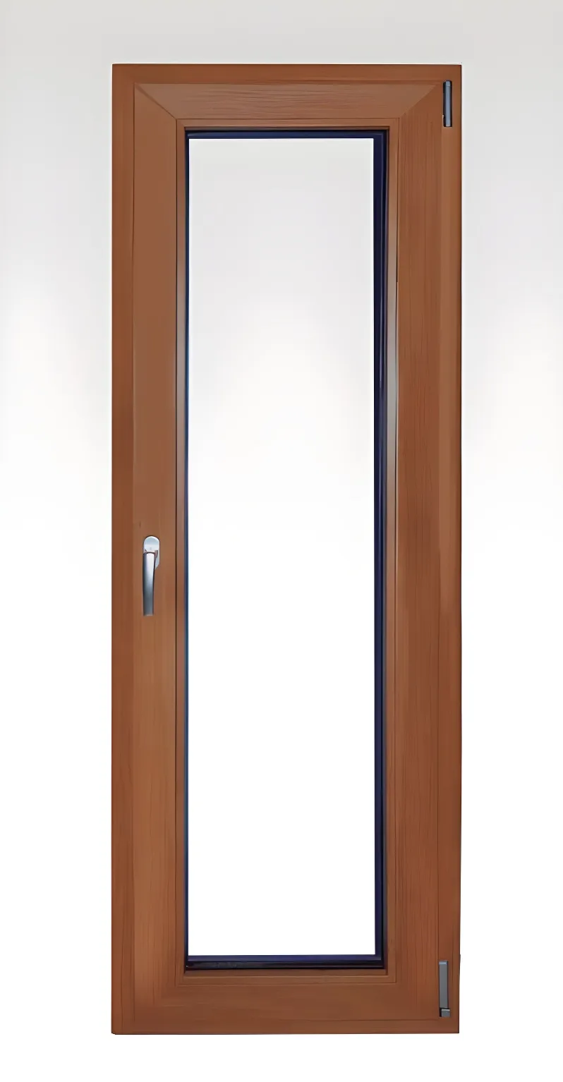 Ventana oscilobatiente, color roble dorado