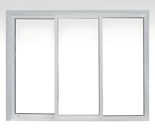 Puerta balcón 3 hojas, color blanco tres hojas