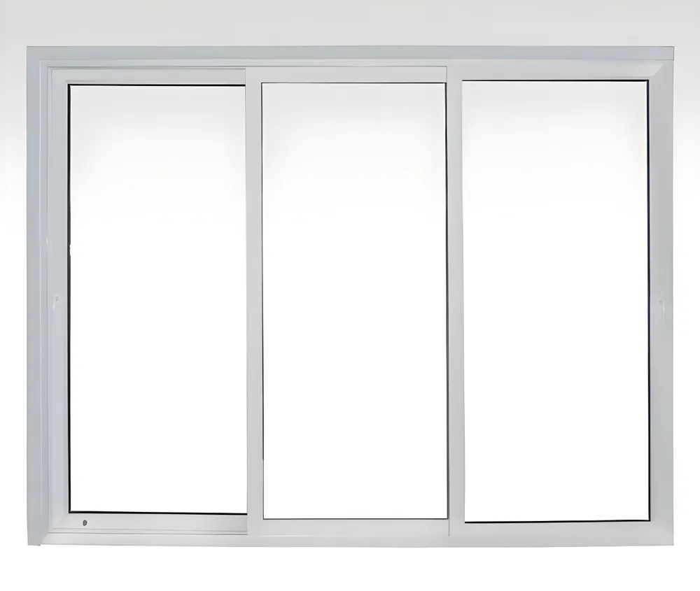 Puerta balcón 3 hojas, color blanco tres hojas