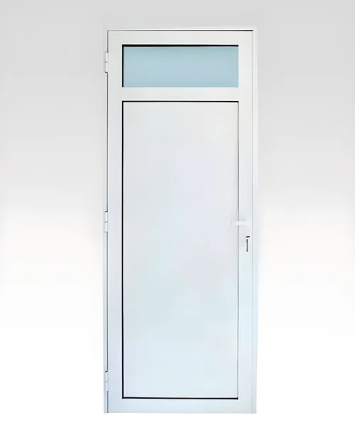 Puerta de abrir 1 hoja con visor, color no especificado