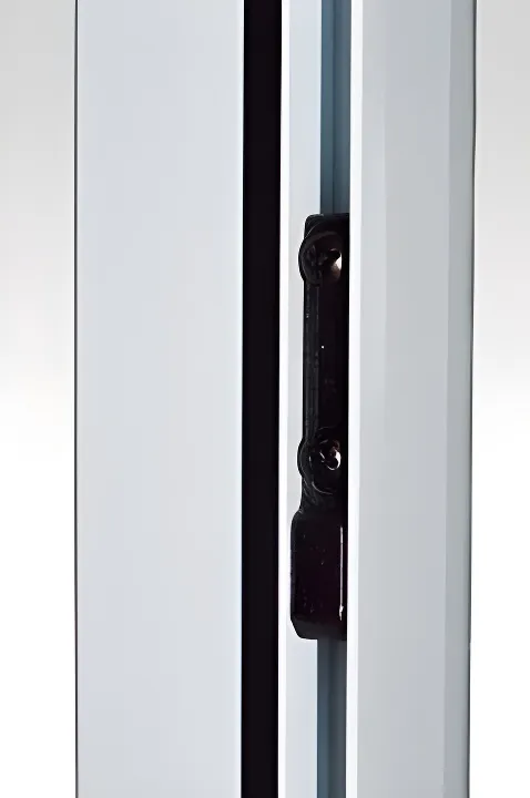 Ventana corrediza 2 hojas con mosquitero integrado, color blanco brillante (detalle)